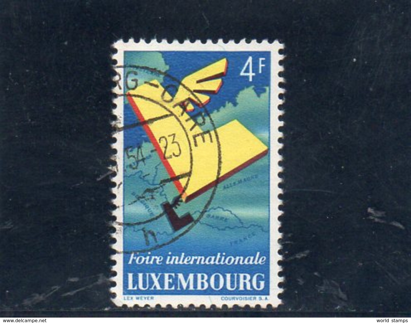 LUXEMBOURG 1954 O - Gebruikt