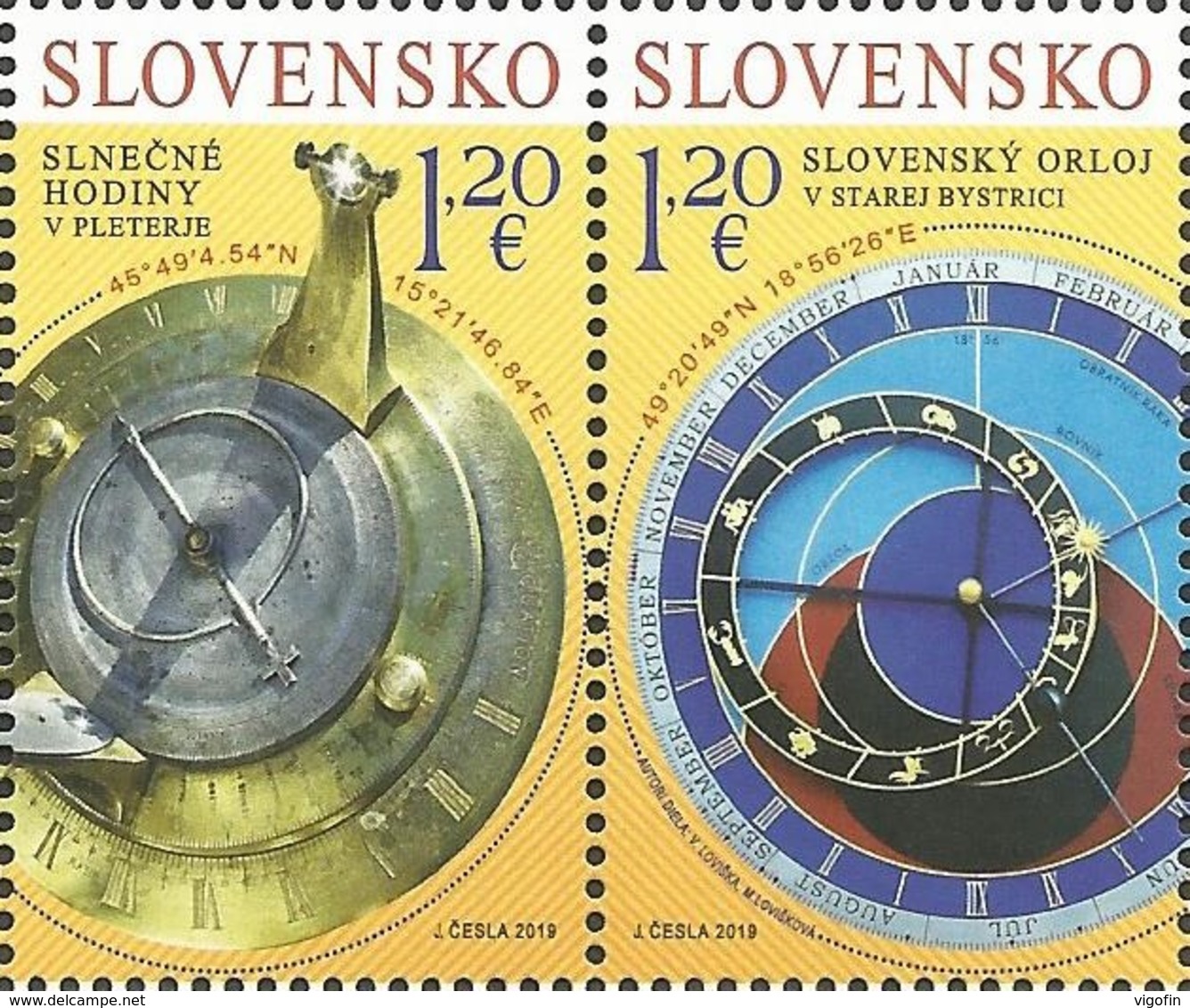 SK 2019-680-1 Joint Issue With Slovenia:  SLOVAKIA, 1 X 2v, MNH - Gemeinschaftsausgaben
