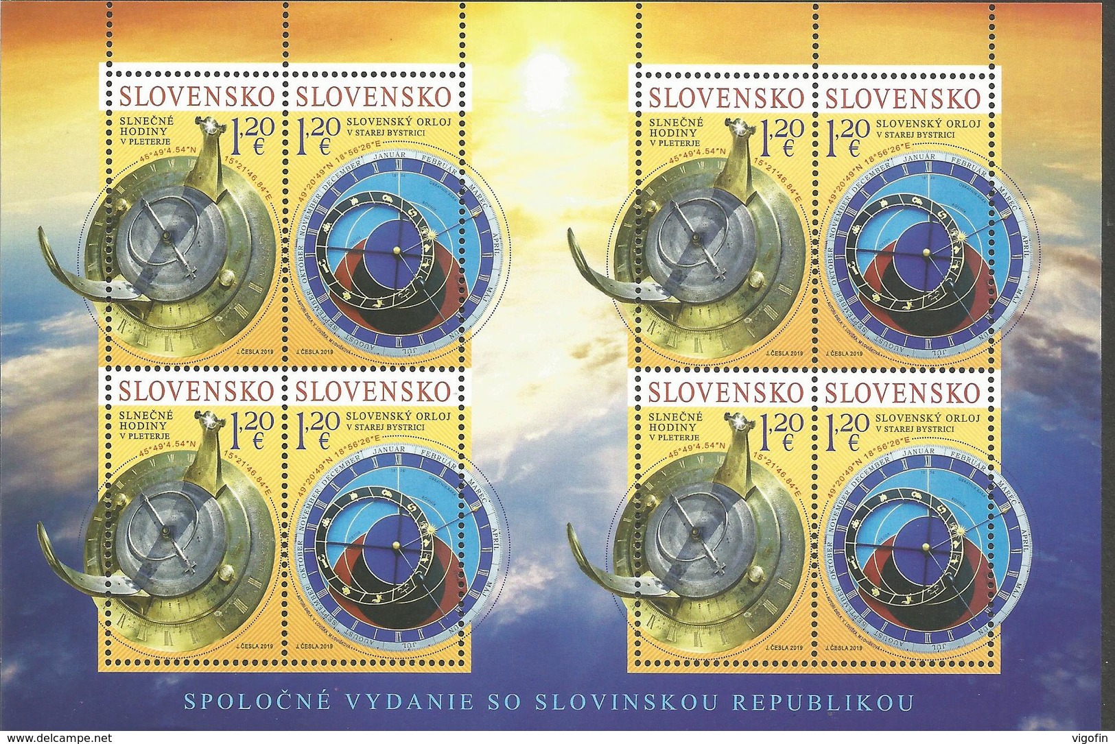 SK 2019-680-1 Joint Issue With Slovenia:  SLOVAKIA, MS, MNH - Blocks & Kleinbögen