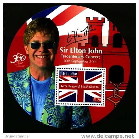 GIBRALTAR - 2004  ELTON JOHN  MS  MINT NH - Gibraltar