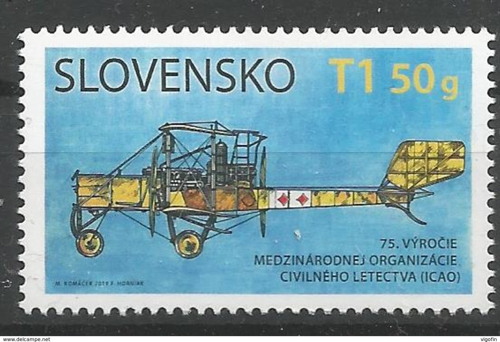 SK 2019-682 International Civil Aviation Organisation (ICAO) SLOVAKIA, 1 X 1v, MNH - Ungebraucht