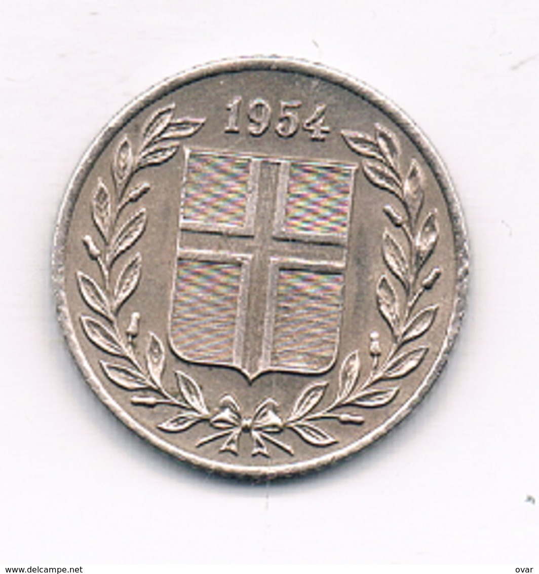 25 AURAR 1954  IJSLAND /4521/ - Islande