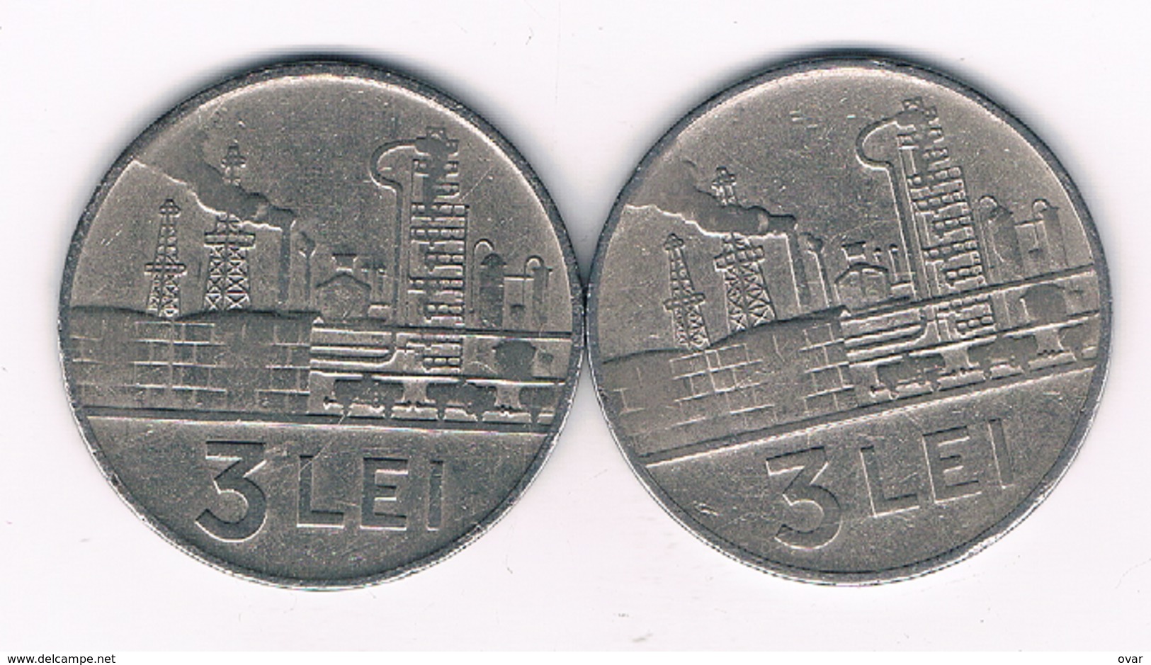 2 X 3 LEI 1963+ 1966 ROEMENIE /4522/ - Rumania