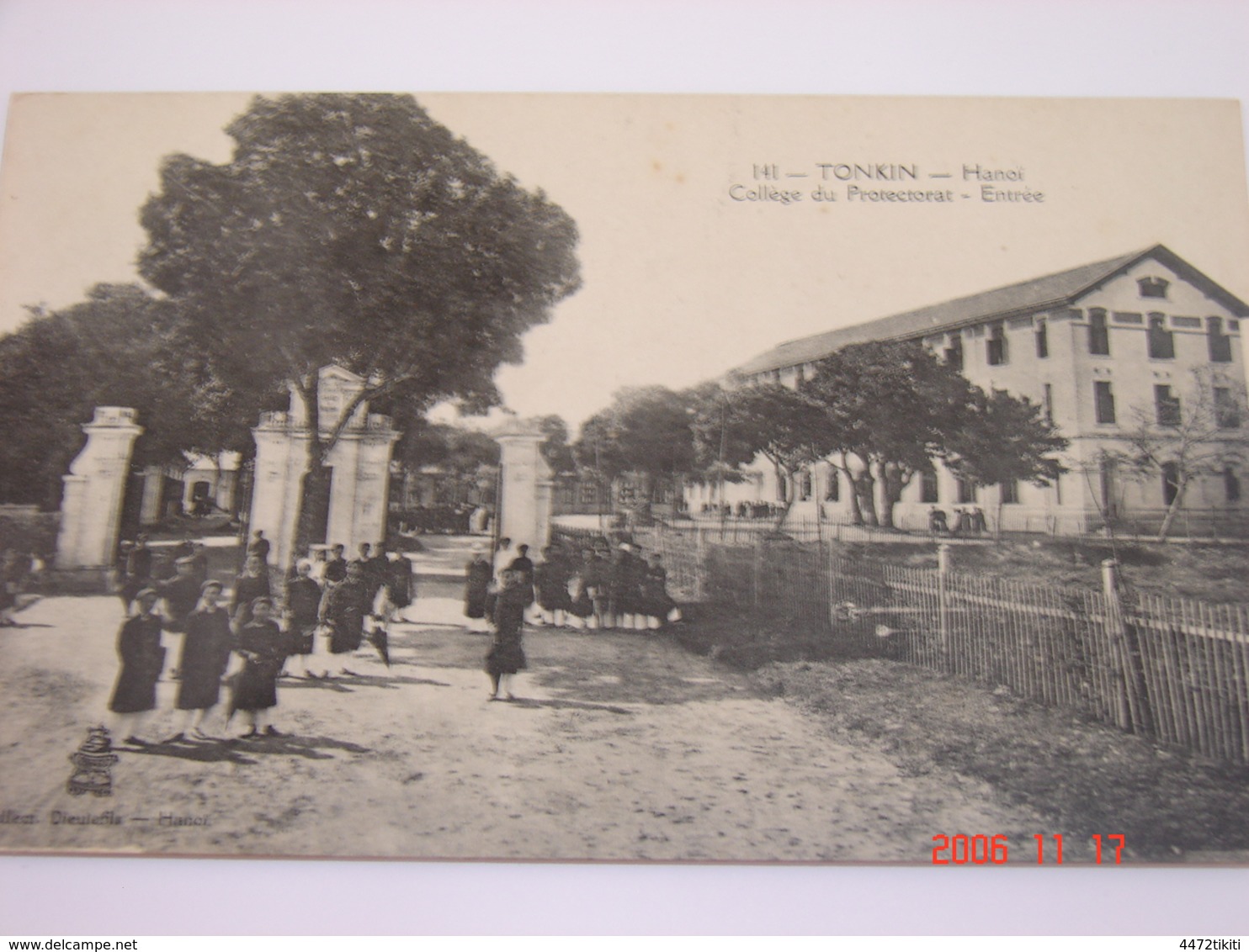 C.P.A..- Asie - Tonkin - Hanoï - Collège Du Protectorat - Entrée - 1921 - SUP (BO 66) - Vietnam