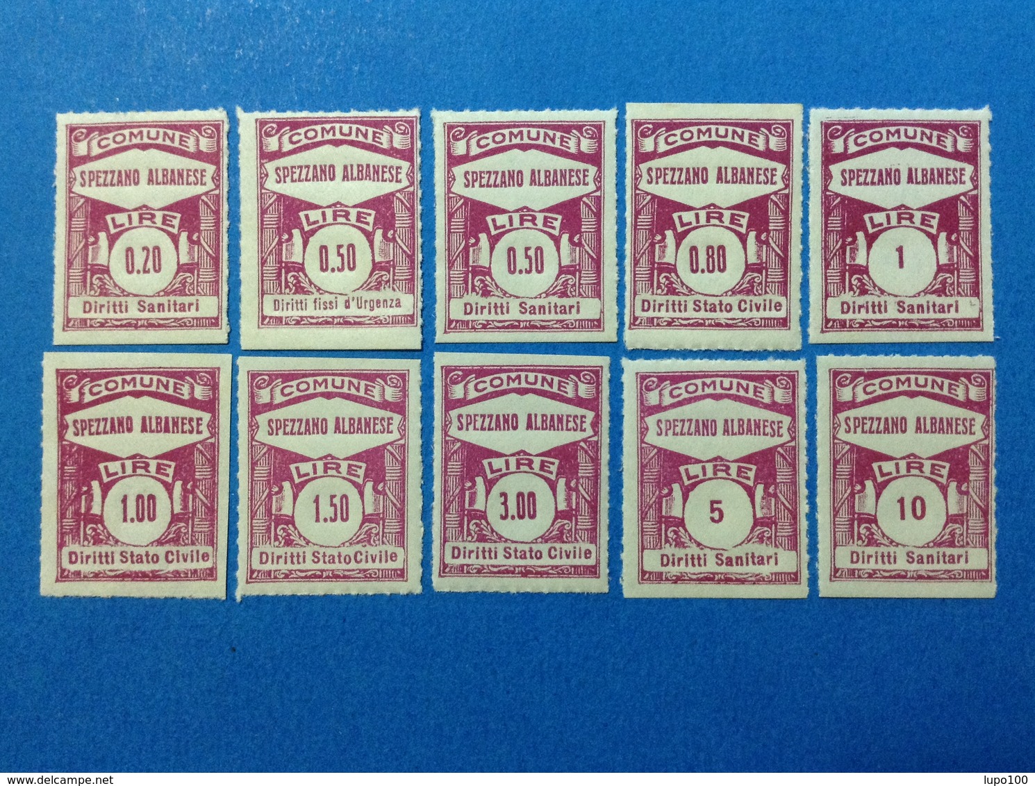 LOTTO 10 MARCHE DA BOLLO NUOVE MNH** EPOCA FASCISTA - Revenue Stamps