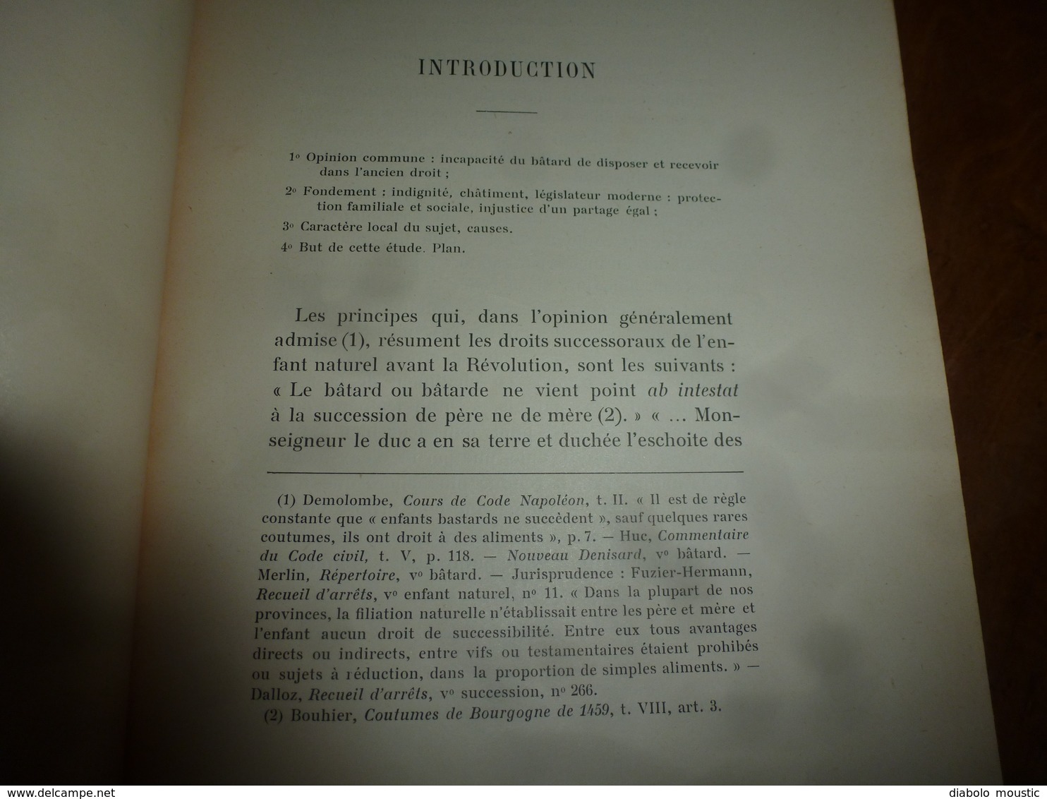 1905 La Succession Des Bâtards Dans L'ancienne Bourgogne; (Définition Du Bâtard Noble,Les Coutumes , Les Formalités) Etc - 1901-1940