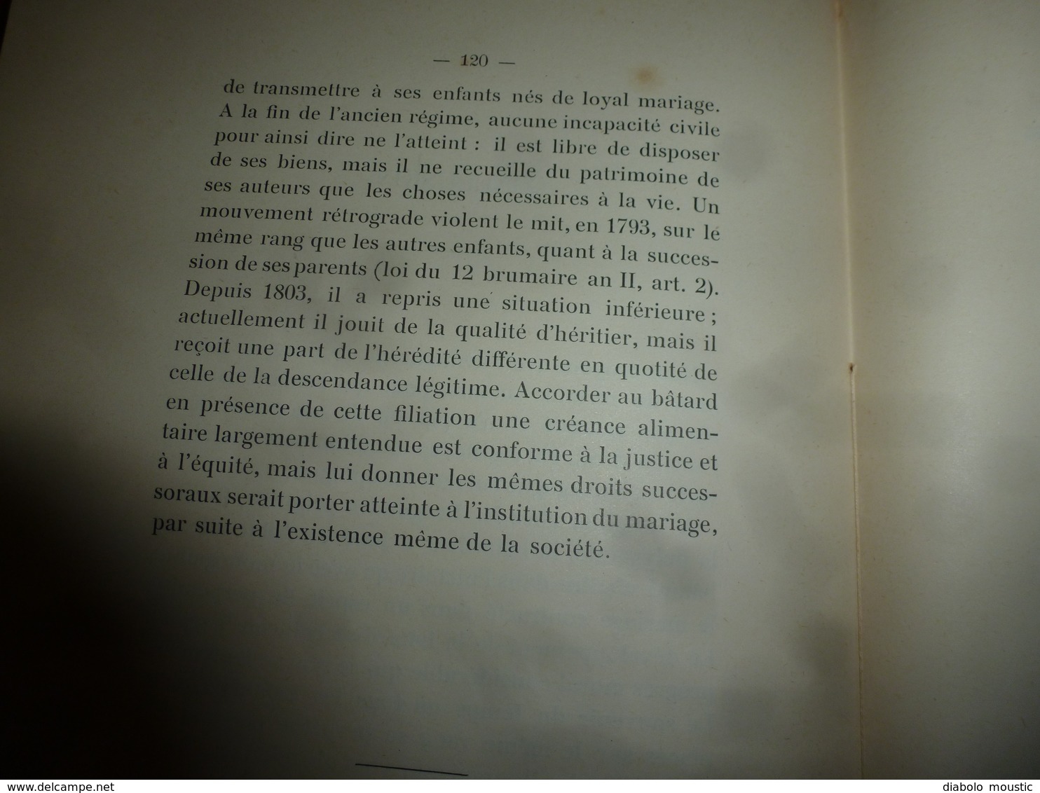 1905 La succession des Bâtards dans l'ancienne Bourgogne; (Définition du Bâtard noble,Les coutumes , Les formalités) etc