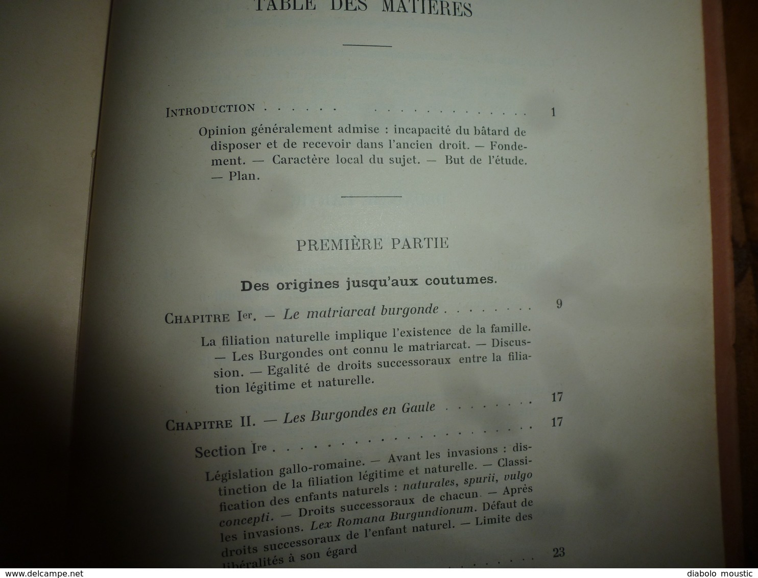 1905 La succession des Bâtards dans l'ancienne Bourgogne; (Définition du Bâtard noble,Les coutumes , Les formalités) etc