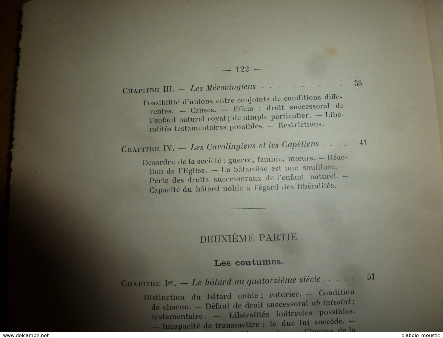 1905 La succession des Bâtards dans l'ancienne Bourgogne; (Définition du Bâtard noble,Les coutumes , Les formalités) etc