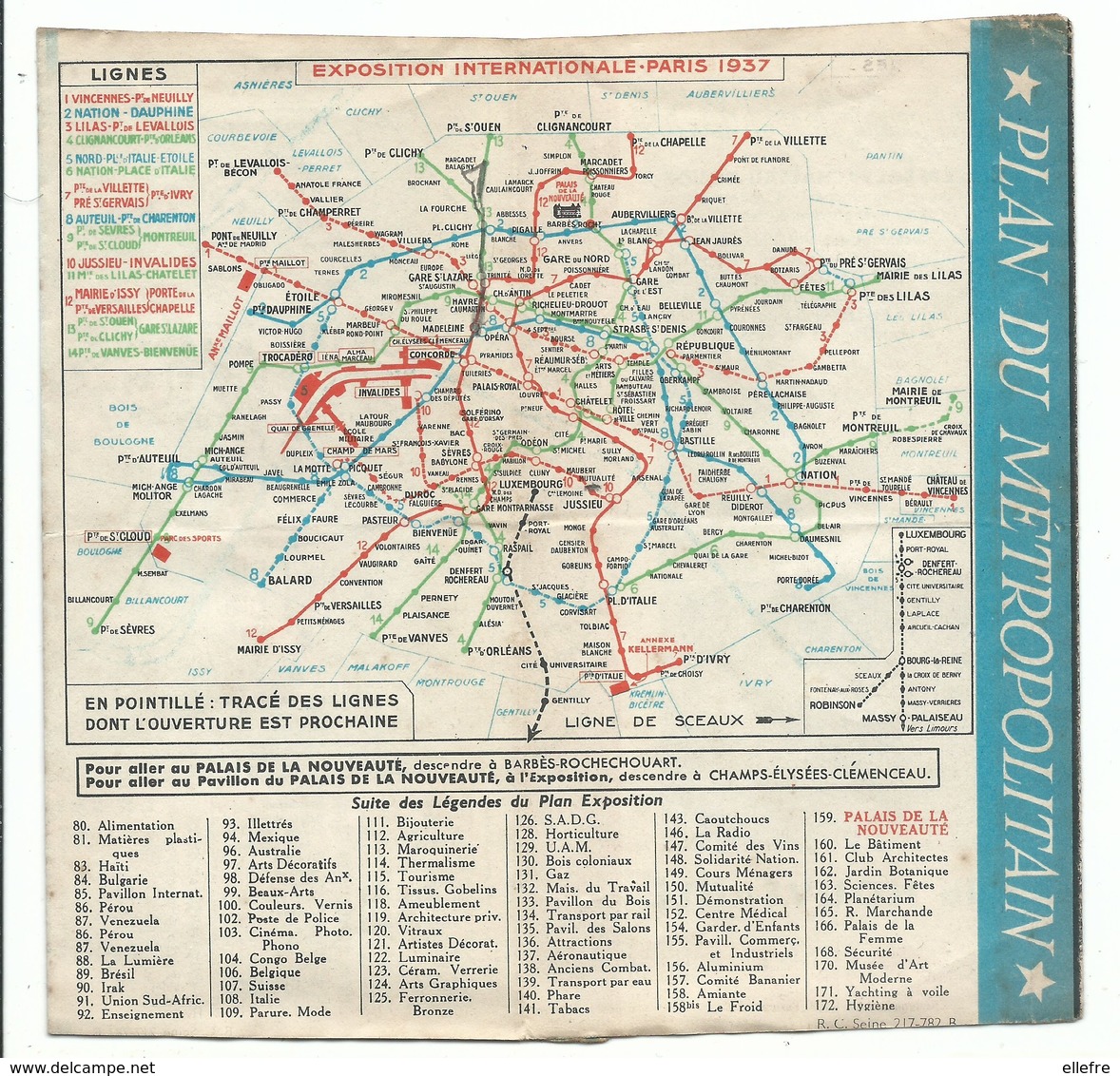 Exposition Internationale De 1937 Paris - Plan Du Métro Et De L'exposition Offert Par Le Palais De La Nouveauté Manequin - Europe