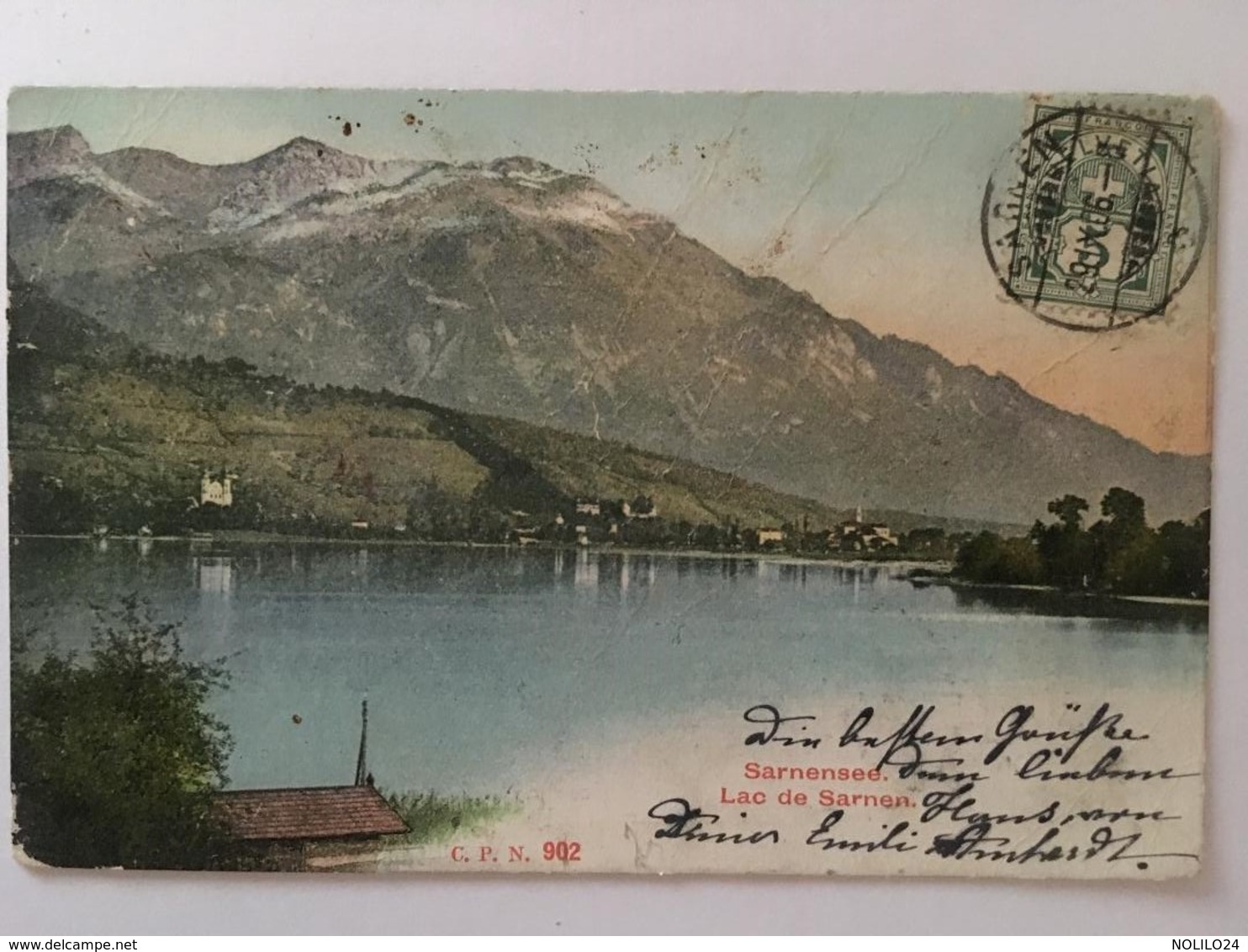 CPA, Sarnensee, Lac De Sarnen, écrite En 1906,timbre - Sarnen
