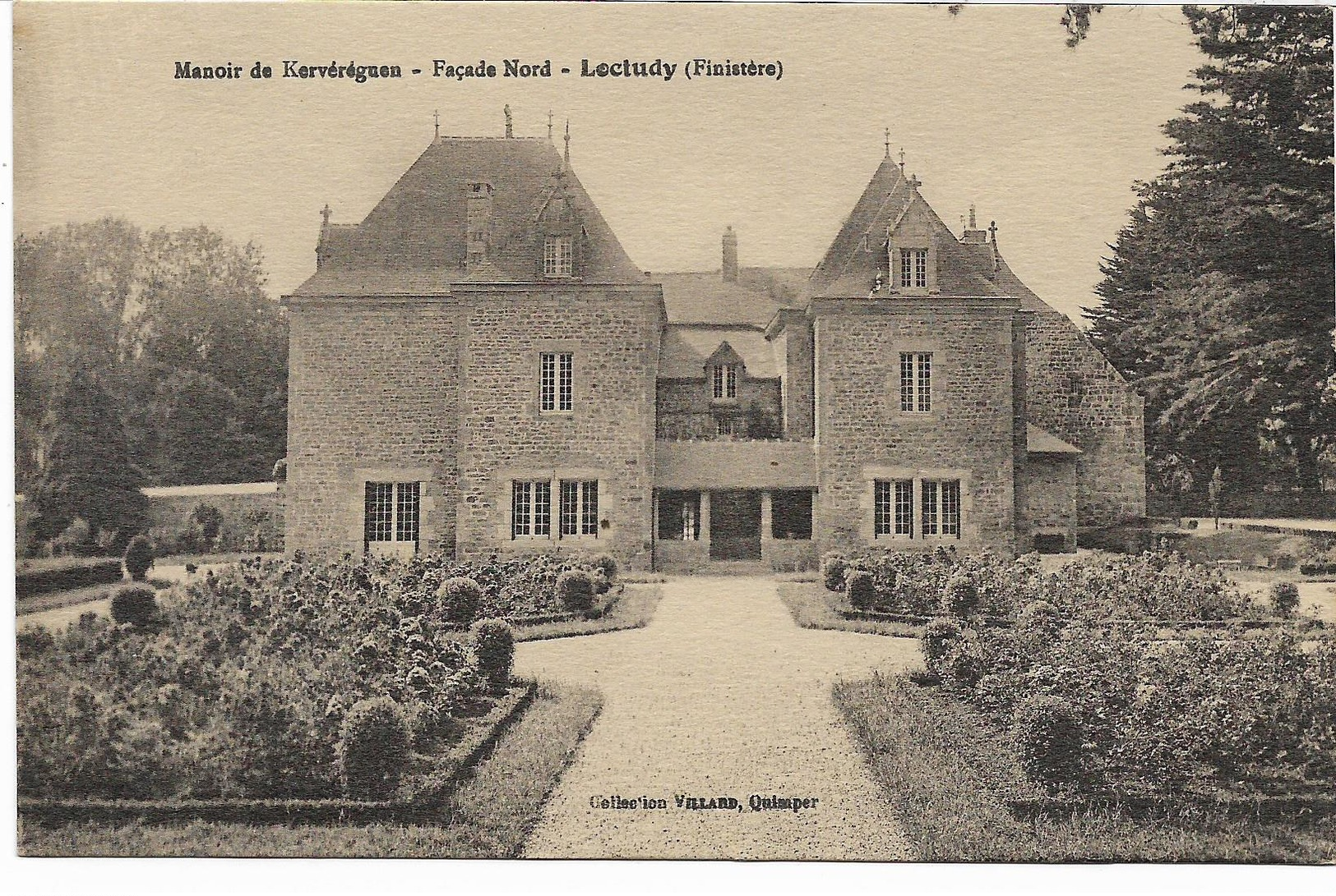 29-FINISTERE- LOCTUDY-  MANOIR DE KERVEREGUEN   Façade Nord  écrite Au Dos - Loctudy