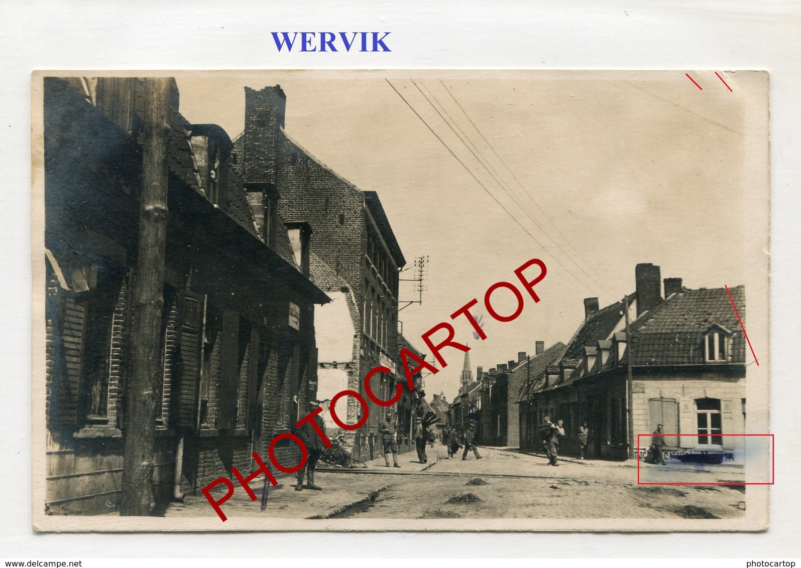 WERVIK-Wervicq-CARTE PHOTO Allemande-Guerre 14-18-1WK-BELGIQUE-BELGIEN-Flandern - Wervik