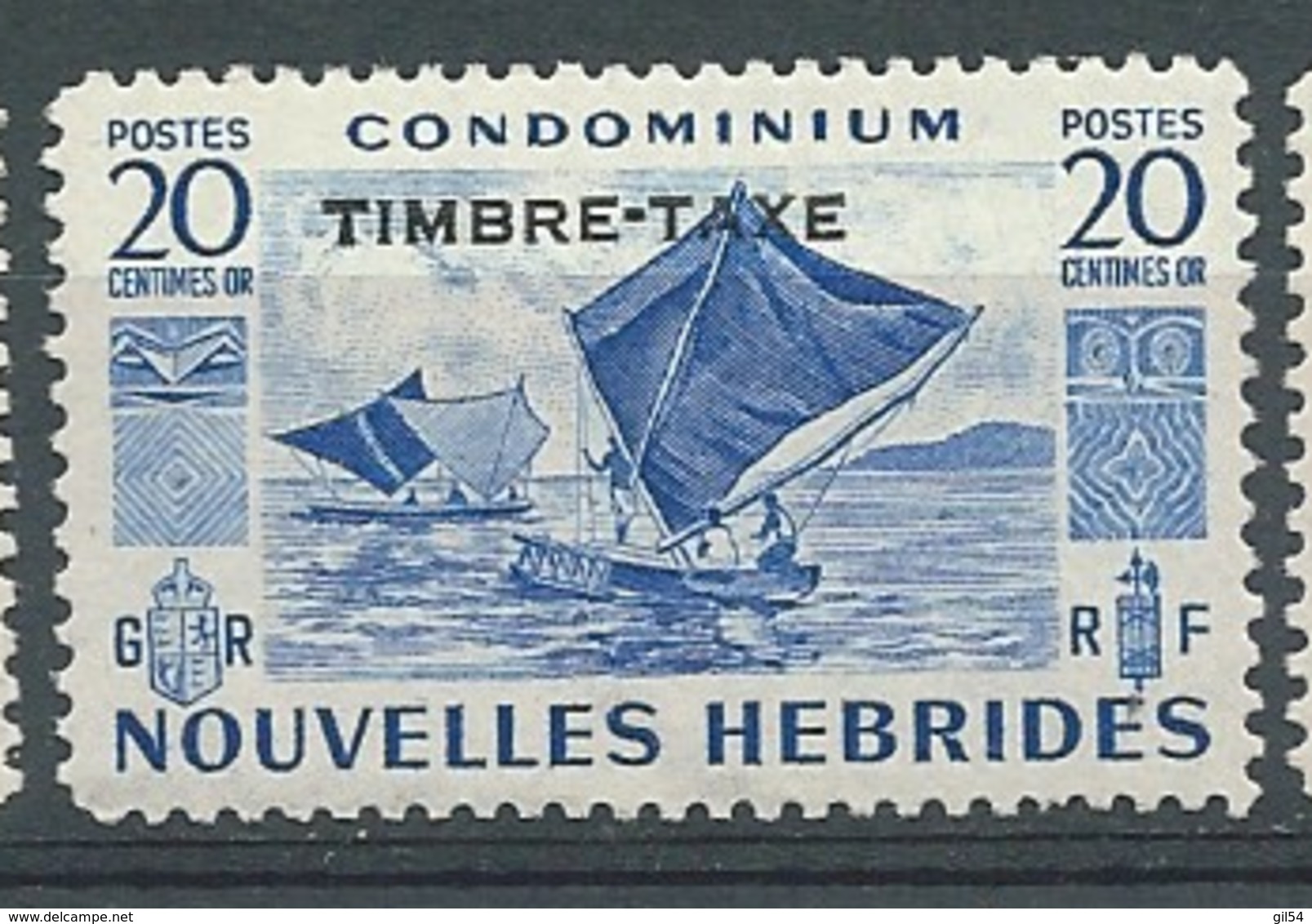 Nouvelles Hebrides   - Taxe  , Yvert N°28  **   Po 62728 - Portomarken