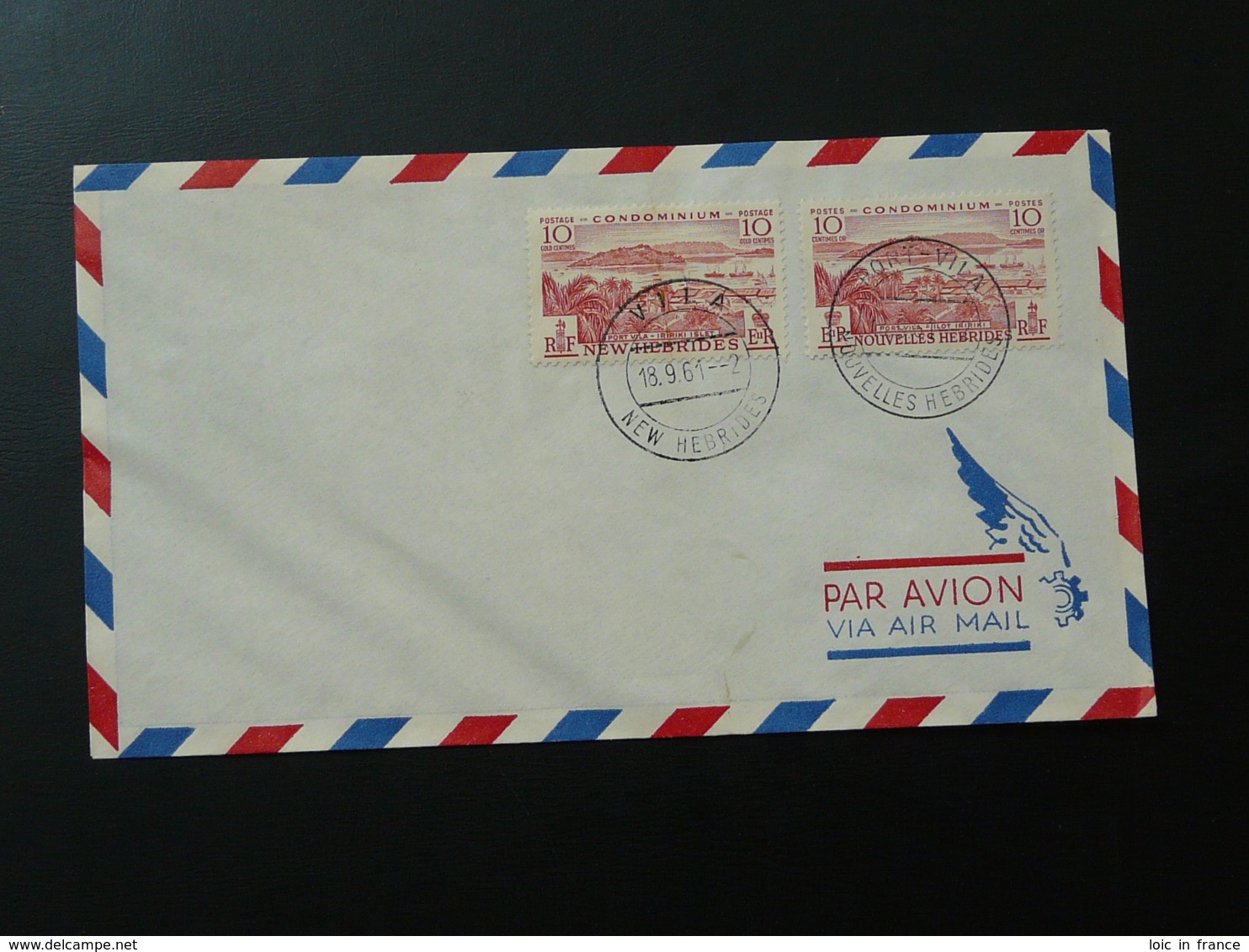 Lettre Cover Timbre Iririki New Hebrides 1961 - Covers & Documents