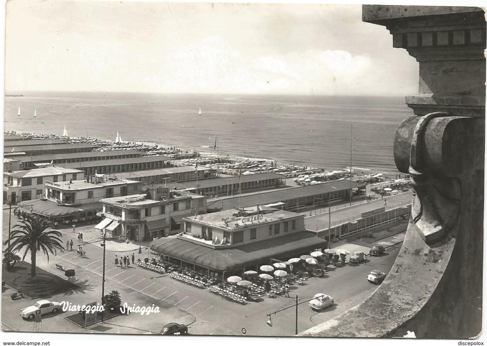 W3309 Viareggio (Lucca) - Panorama Della Spiaggia E Del Lungomare / Viaggiata - Altri & Non Classificati