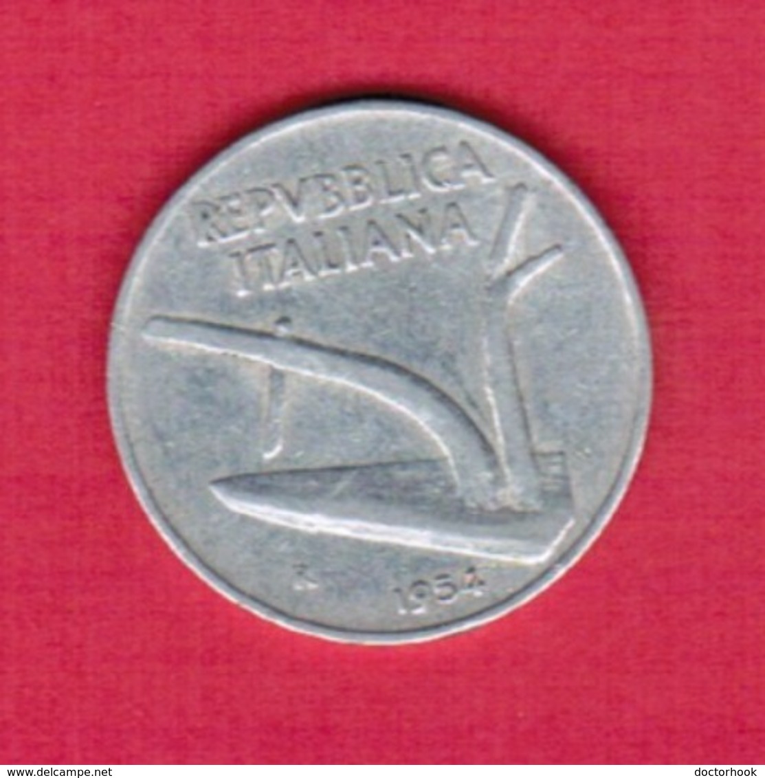 ITALY  10 LIRE 1954 (KM # 93) #5259 - 10 Lire