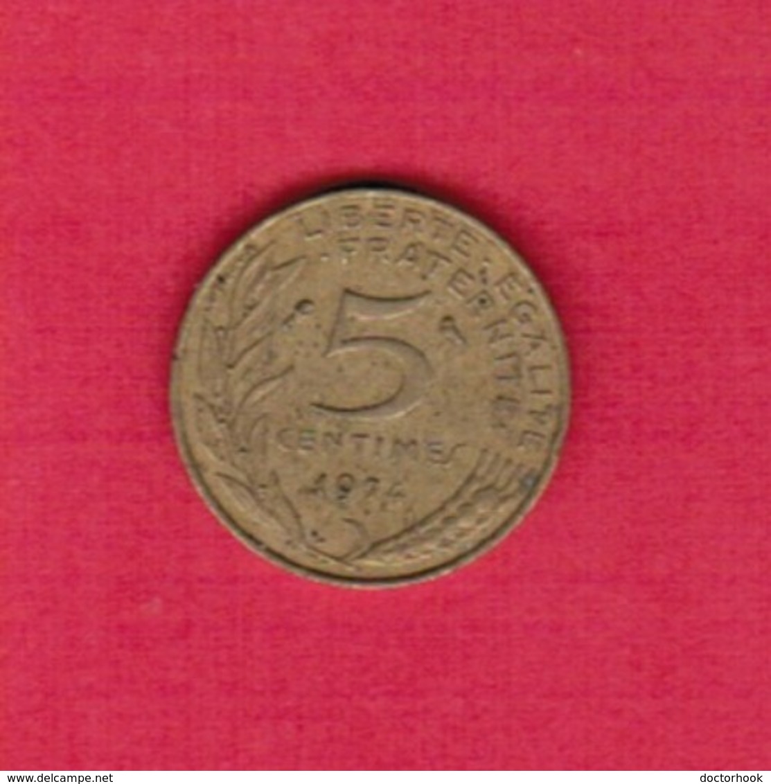 FRANCE  5 CENTIMES 1974 (KM # 933) #5263 - Other & Unclassified