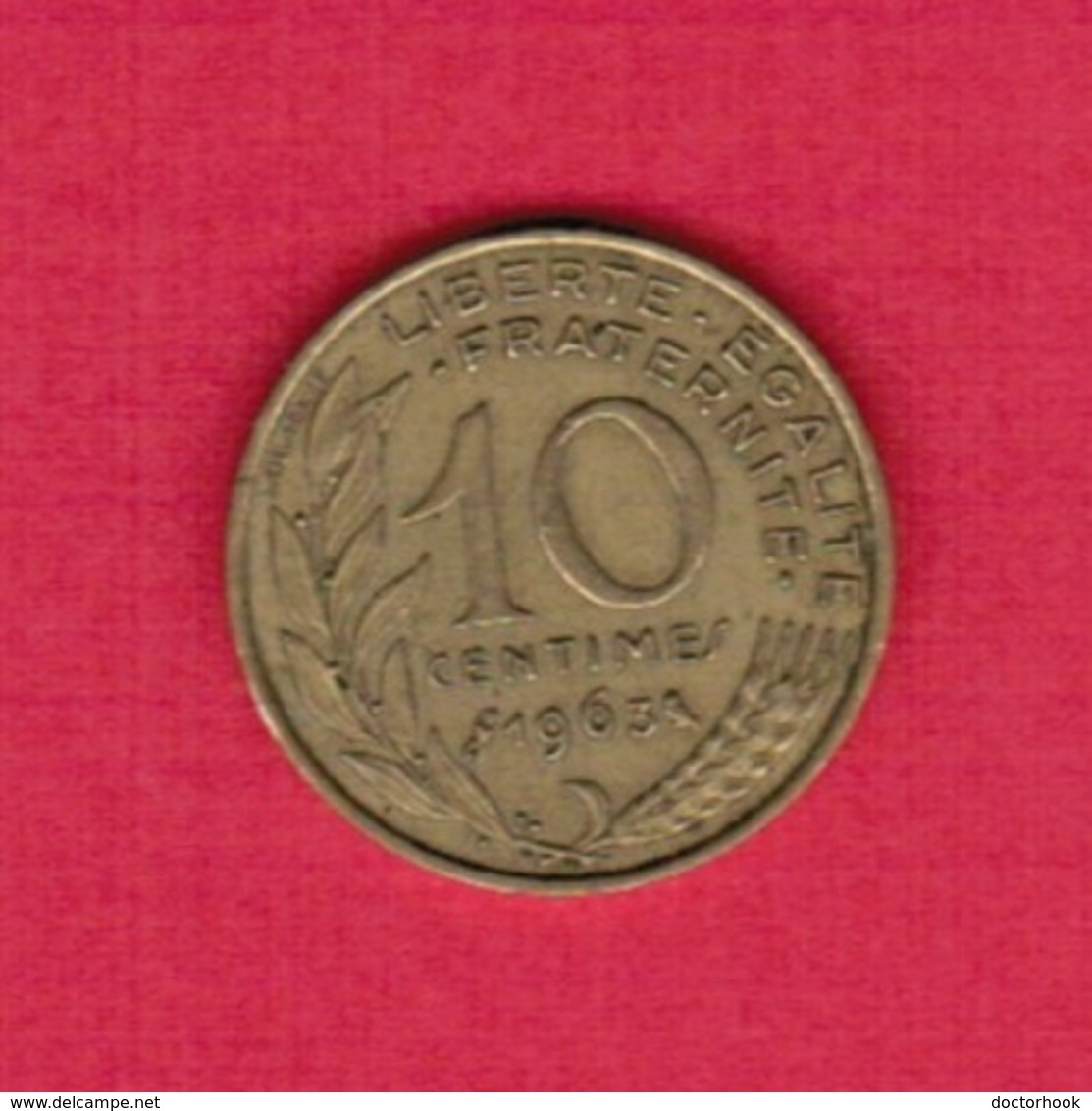 FRANCE  10 CENTIMES 1963 (KM # 929) #5265 - Other & Unclassified