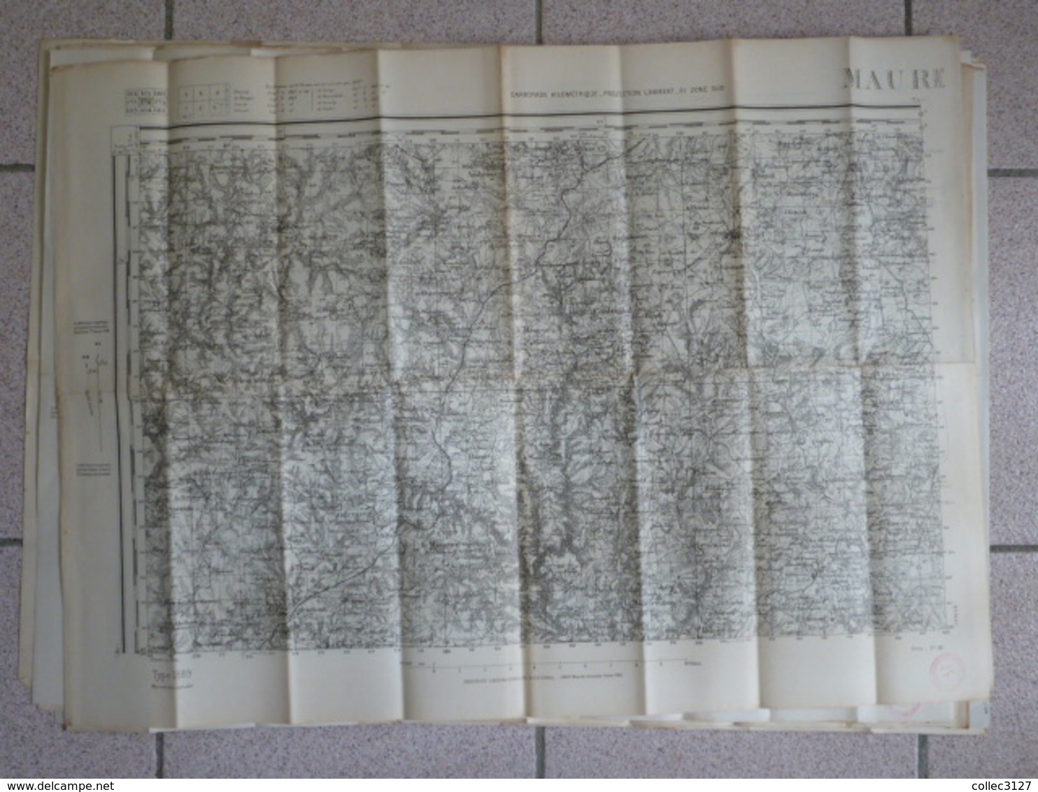 Lot De 16 Cartes D'Etat Major Type 1889 -  75*54cm Environ - Carte Geographique