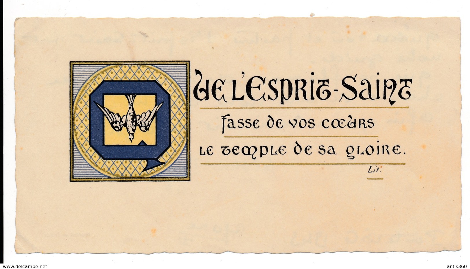 Image Pieuse Holy Card Santino Scoutisme Scout Que L'Esprit Saint Fasse De Vos Coeurs... - Santini