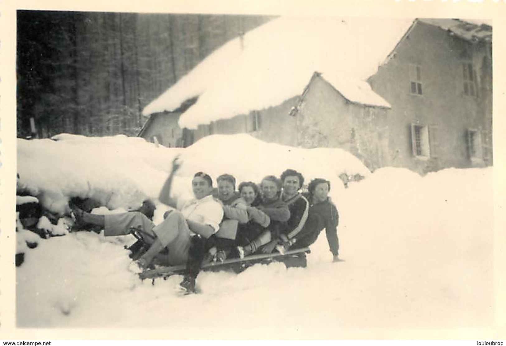 VALLOIRE  LA PISTE DES IDIOTS PHOTO ORIGINALE  FORMAT 10 X 7 CM - Orte