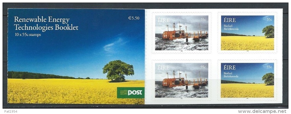 Irlande 2011 Carnet N°1984  Neuf ** énergies Renouvelables - Carnets