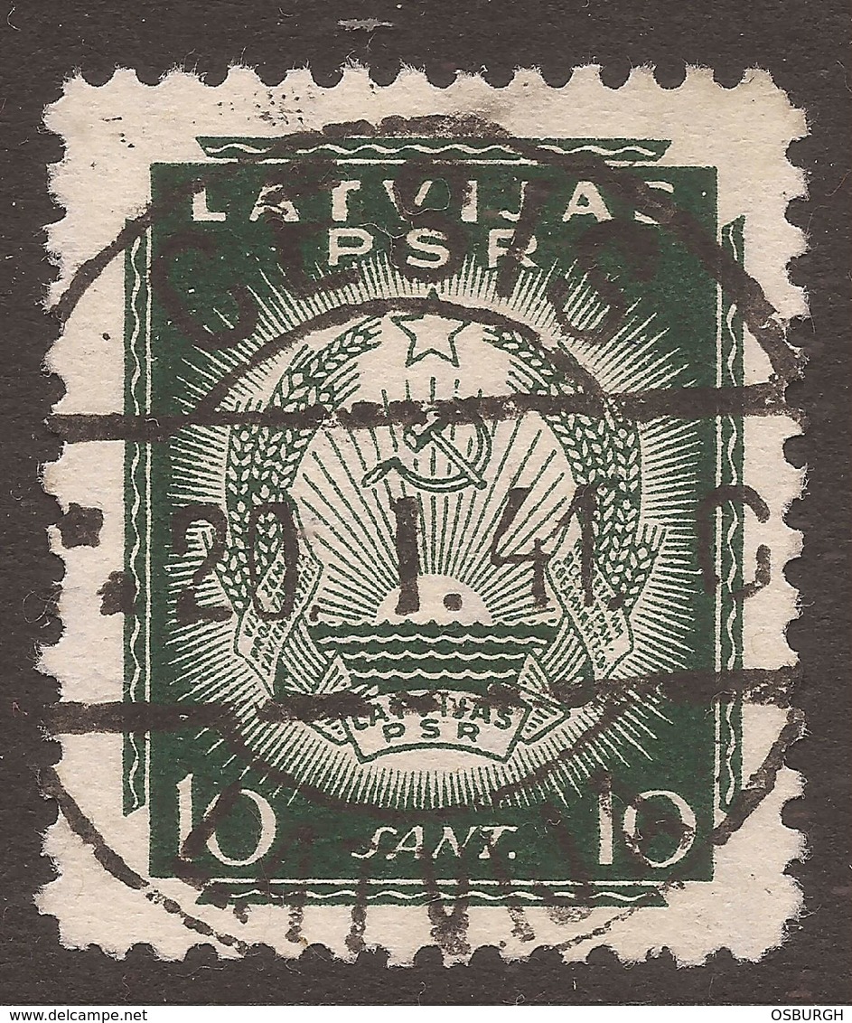 LATVIA. POSTMARK CEHSIS C. 10s USED. - Lettland