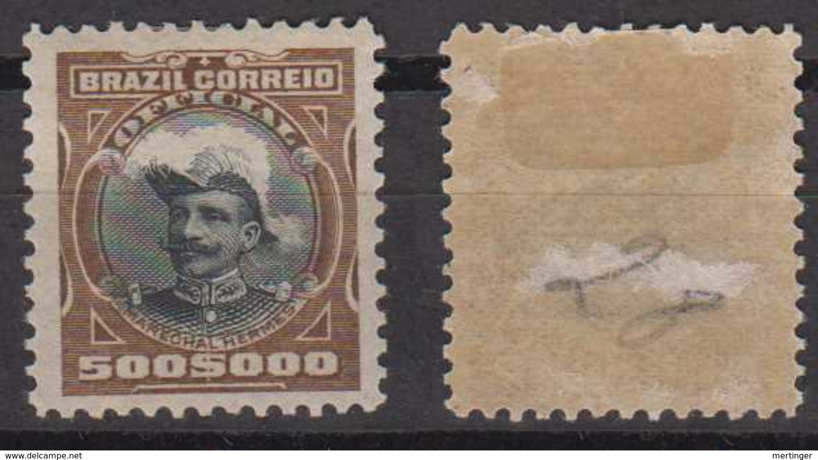 Brazil Brasil Official Oficias Mi# 28 * 500$000R Fonseca 1913 - Dienstmarken