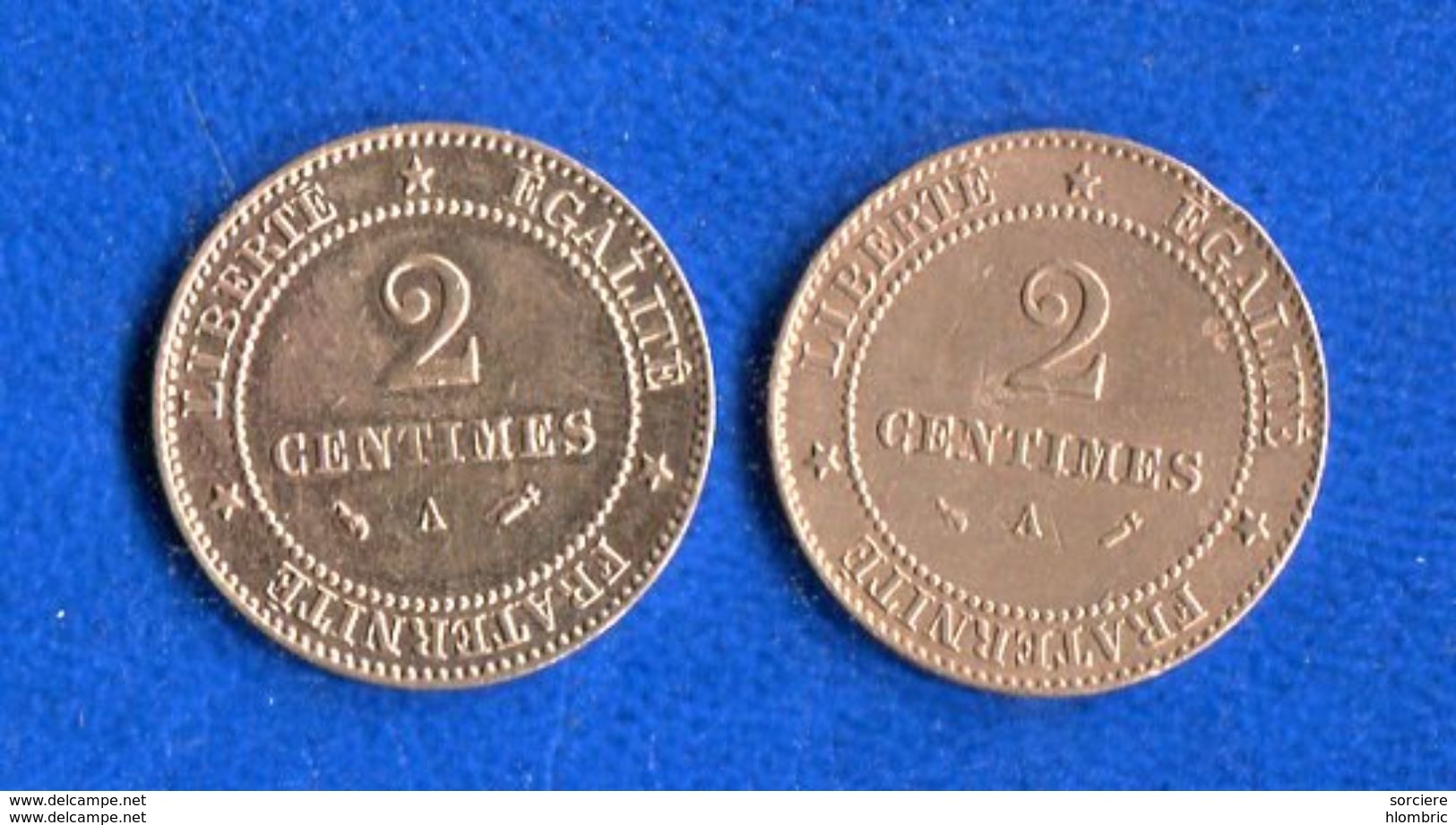2  Cents  1883 +1896 - Autres & Non Classés