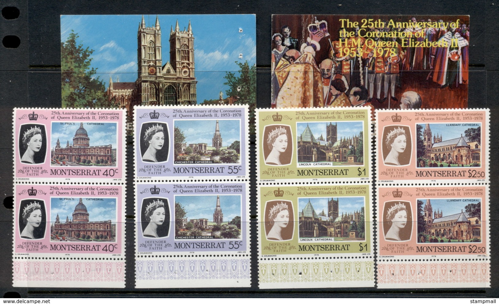 Montserrat 1978 QEII Coronation 25th Anniversary Exploded Booklet MUH - Montserrat