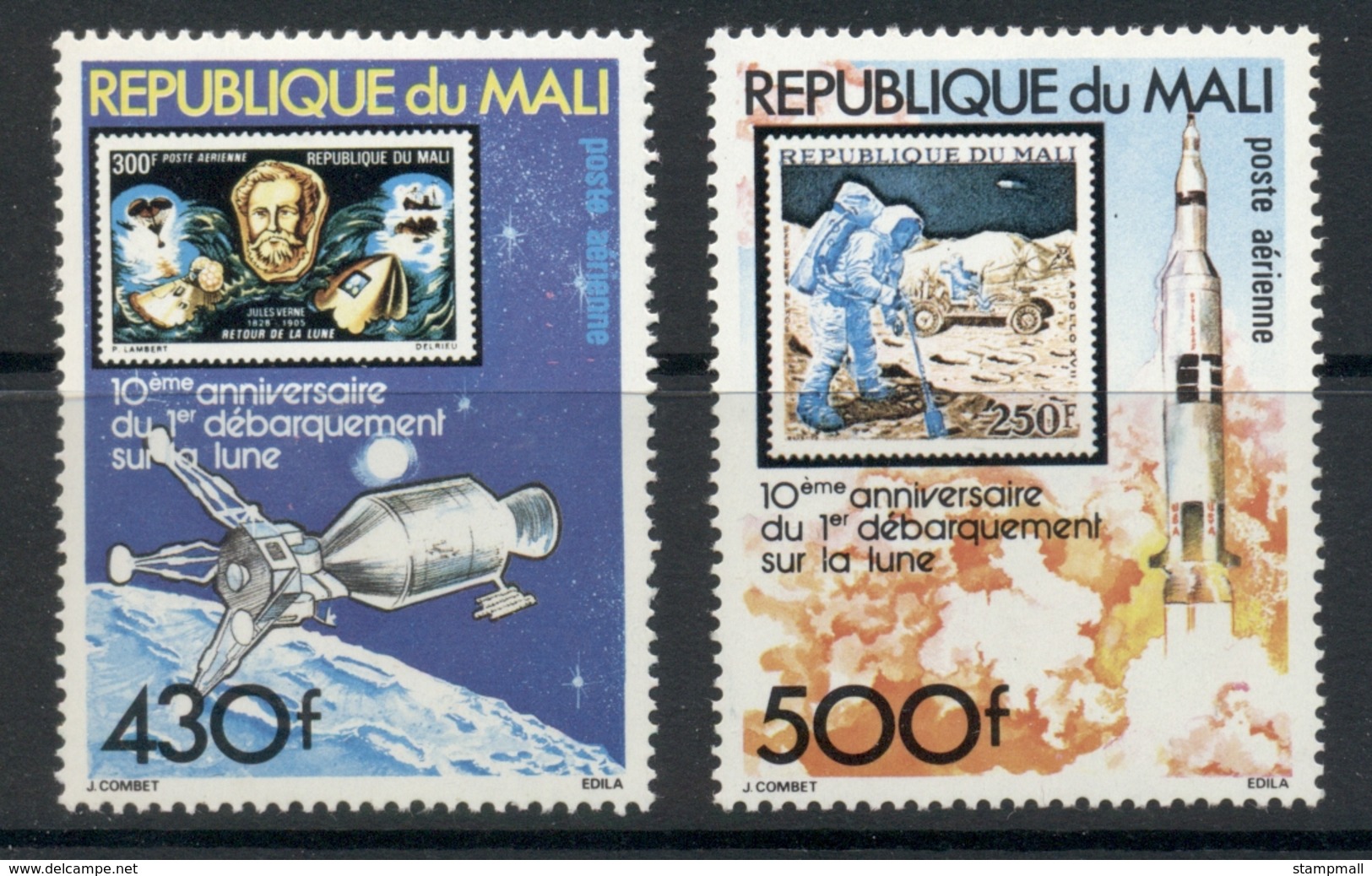 Mali 1979 Aopllo 11 10th Anniv. MLH - Mali (1959-...)