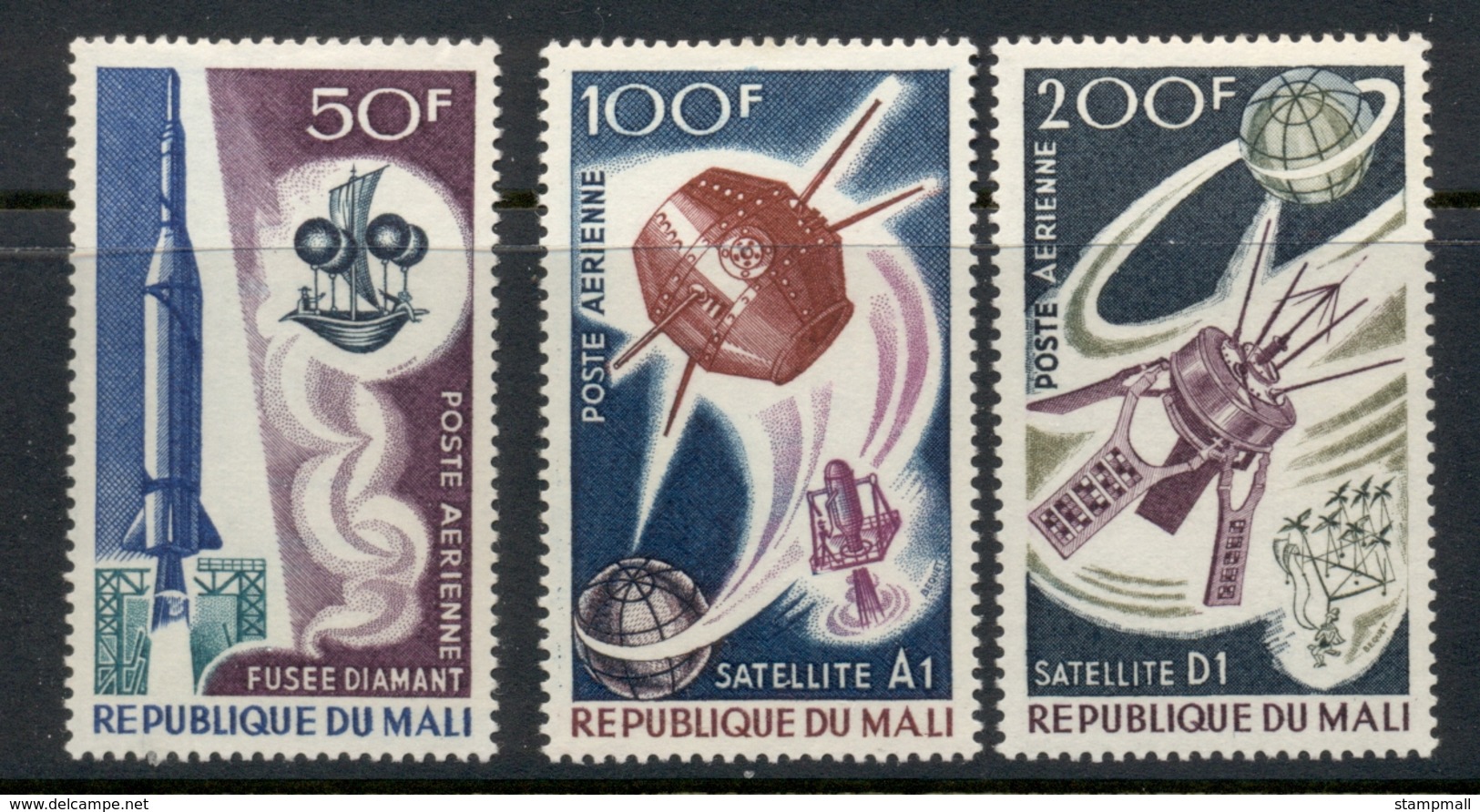 Mali 1967 French Achievements In Space MLH - Mali (1959-...)