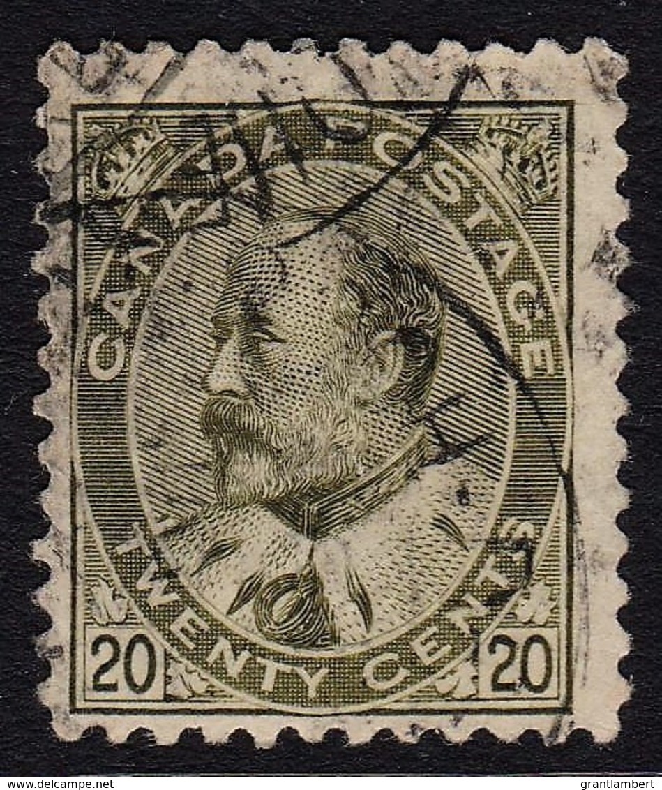 Canada 1903 King Edward VII 20c Used - SG 186 See Notes - Used Stamps