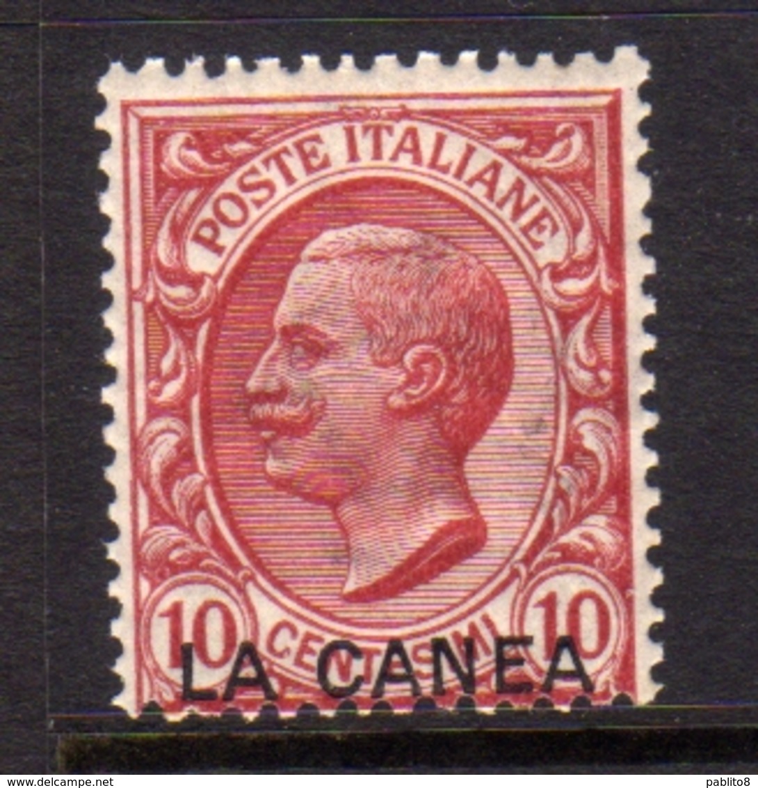 LA CANEA 1907 - 1912 SOPRASTAMAPTO D'ITALIA ITALY OVERPRINTED CENT. 10c MNH - La Canea
