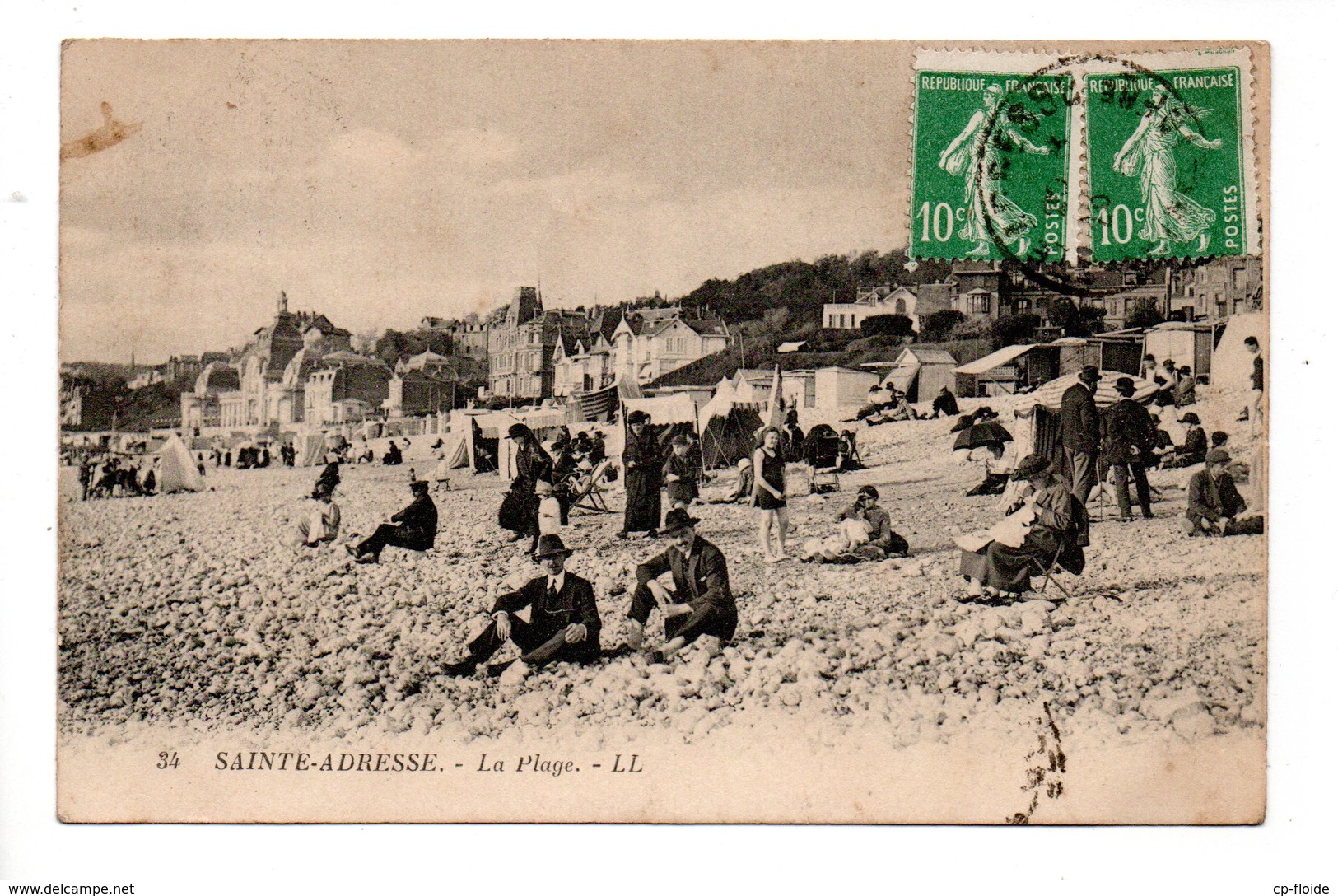 76 - LE HAVRE . SAINTE-ADRESSE . LA PLAGE - Réf. N°22409 - - Non Classés