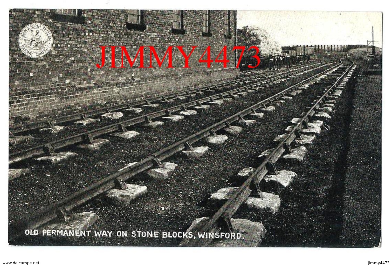 POST CARD - OLD PERMANENT WAY ON STONE BLOCKS WINSFORD - L. & N. W. R. ADDITIONAL SERIES Janv. 1905 - Scans Recto-Verso - Ouvrages D'Art