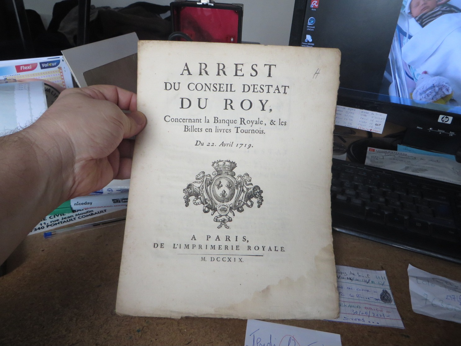 ARREST DU CONSEIL D'ESTAT DU ROY Concernant La Banque Royale - Documentos Históricos