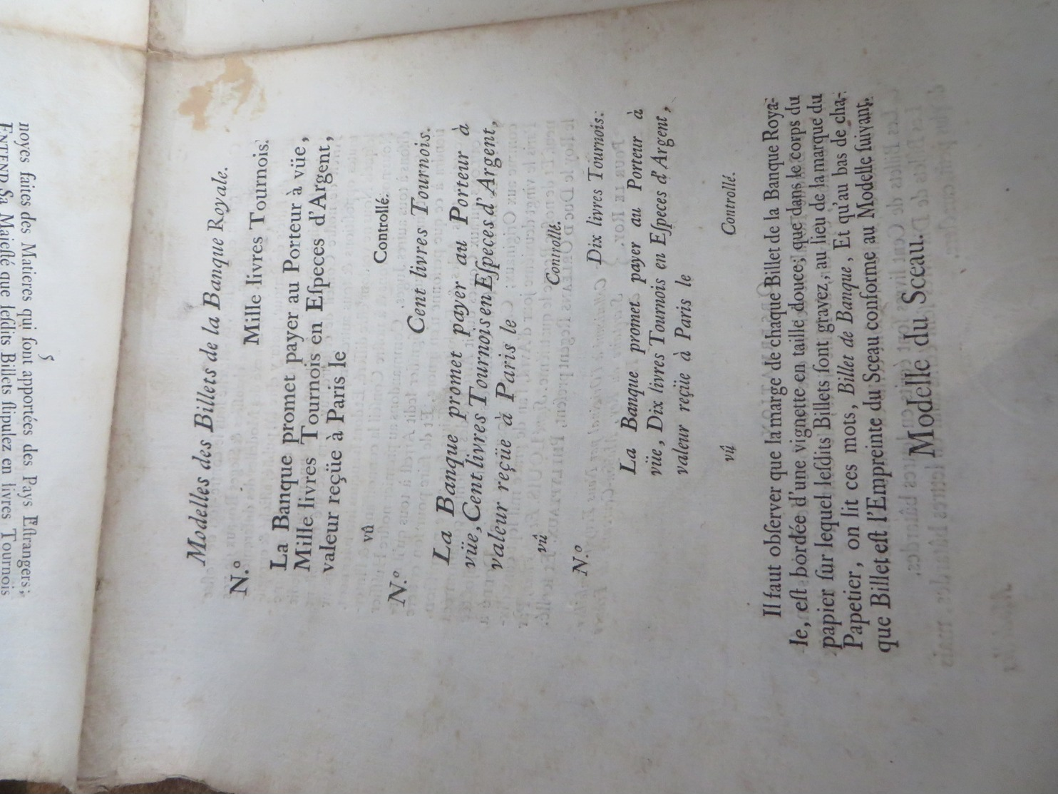 ARREST DU CONSEIL D'ESTAT DU ROY Concernant La Banque Royale - Historical Documents