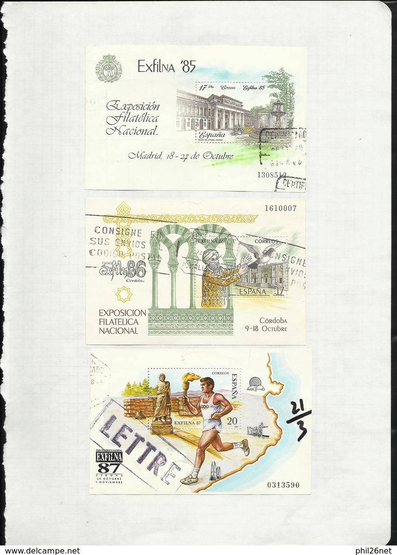 Espagne  De 1971  à  1996  Quasiment Complet Poste Et Blocs Oblitérés B/TB Cachets TB  Introuvable ! ! !   Braderie ! ! - Collections (sans Albums)