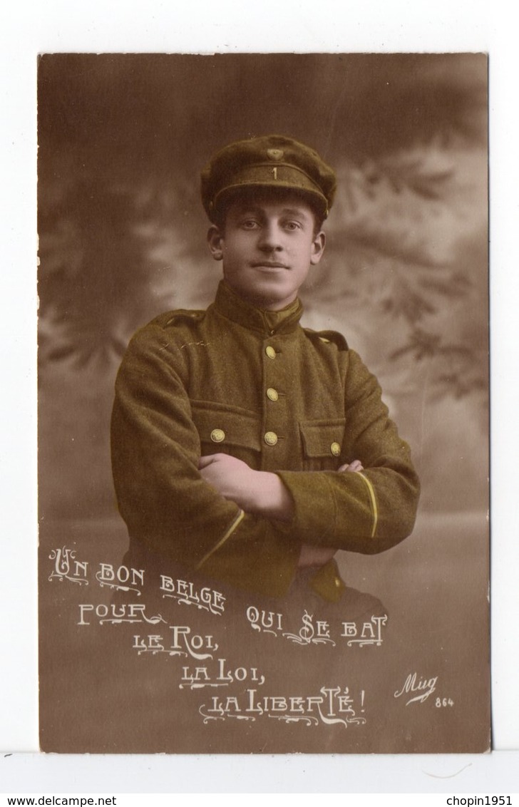 CPA - UN BON SOLDAT BELGE - Patriotiques