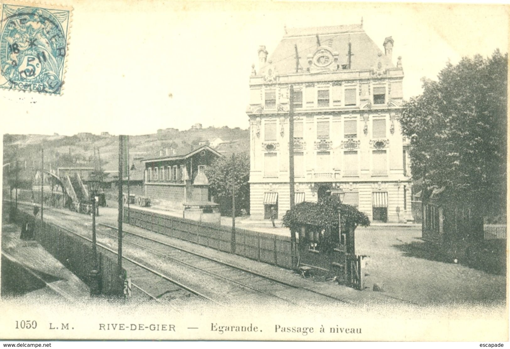 CPA (42) RIVE-DE-GIER - EGARANDE- LE PASSAGE A NIVEAU - Bb-850 - Rive De Gier