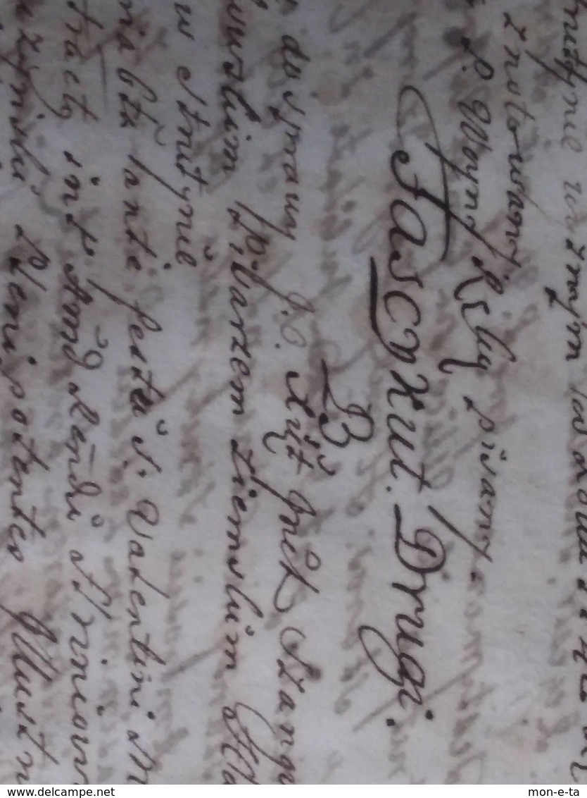 Manuscript 17th-18th Century Polish-Lithuanian Diplomatic Documents - Manoscritti