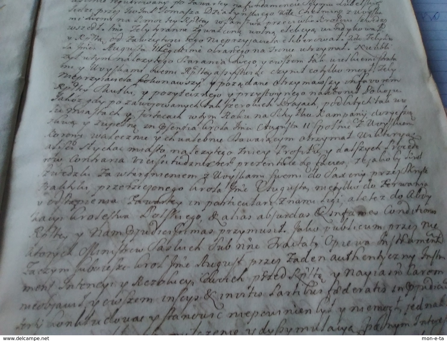 Manuscript 17th-18th Century Polish-Lithuanian Diplomatic Documents - Manuscritos