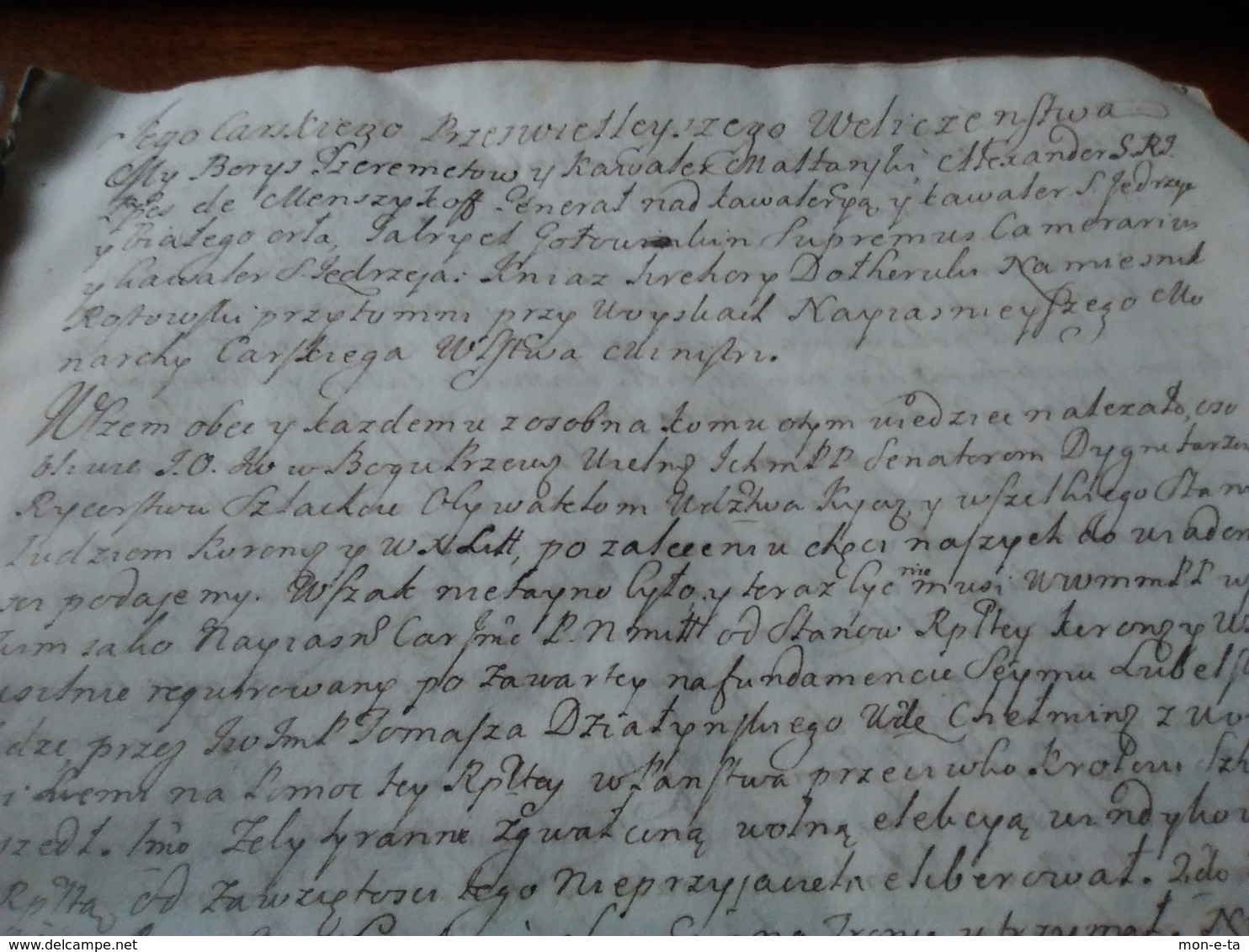 Manuscript 17th-18th Century Polish-Lithuanian Diplomatic Documents - Manuscritos