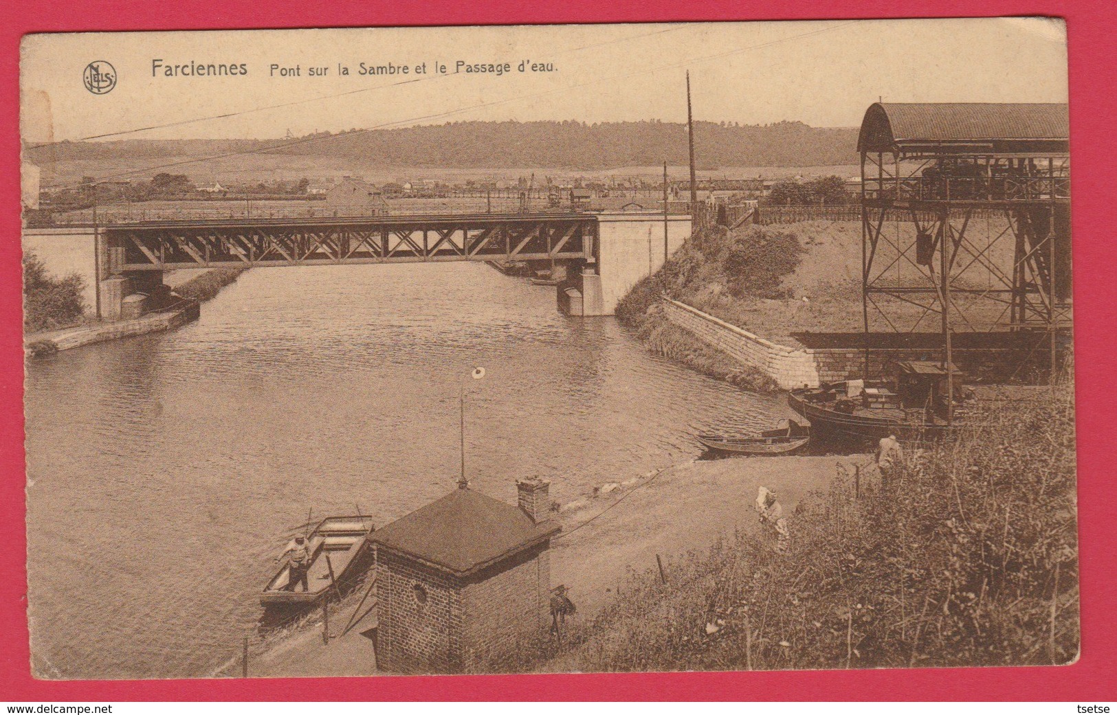 Farciennes - Pont Sur La Sambre Et Le Passage D'eau  ( Voir Verso ) - Farciennes