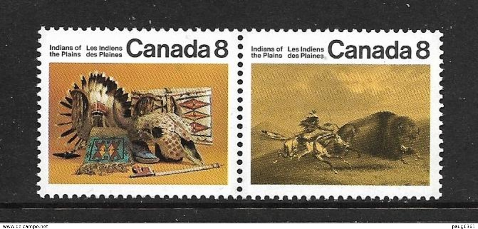 CANADA 1972 INDIENS DES PLAINES  YVERT N°481/82 NEUF MNH** - Neufs