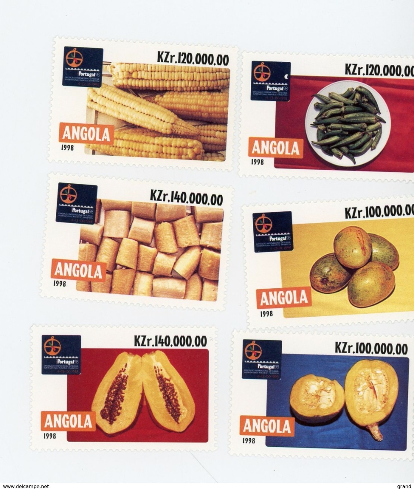 Angola 1998-Alimentation,gastronomie-YT 1195/1200***MNH - Angola