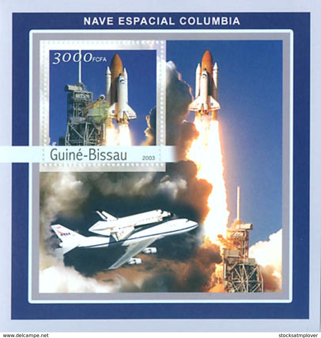 Guinea Bissau 2003 Space   Shuttle Columbia - Guinea-Bissau