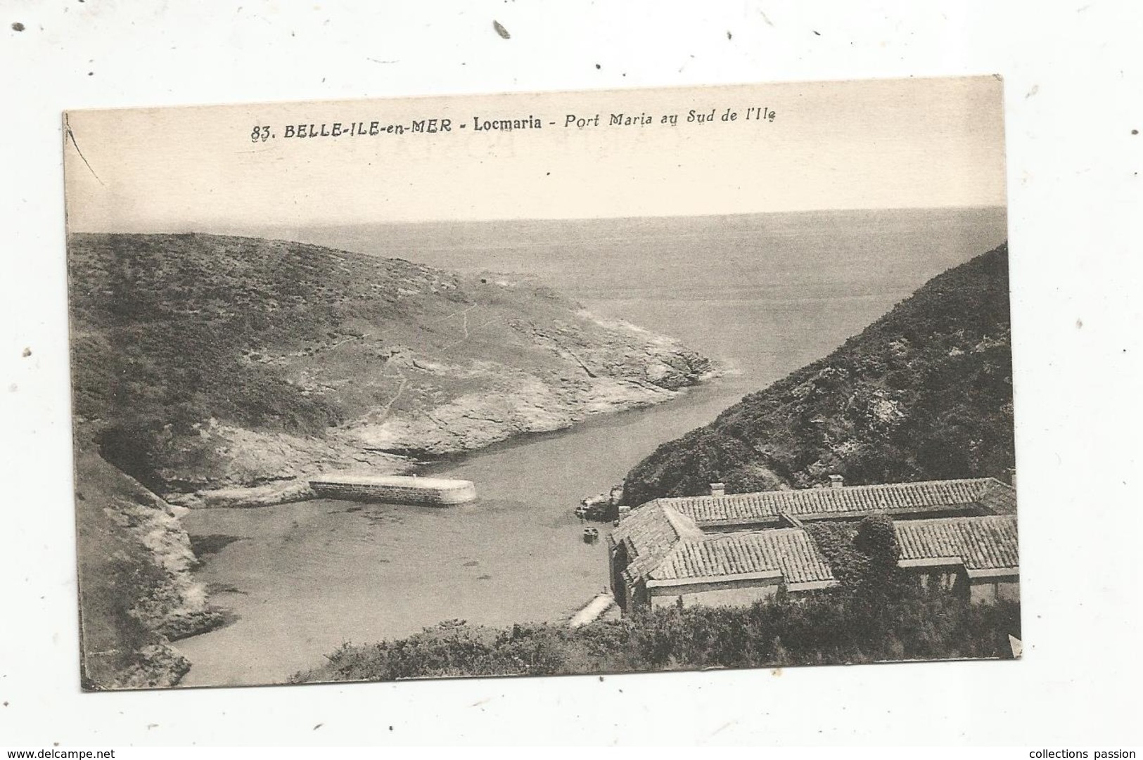 Cp, 56 , BELLE ILE EN MER , LOCMARIA , Port MARIA Au Sud De L'île,vierge,  Ed. Nozais - Belle Ile En Mer